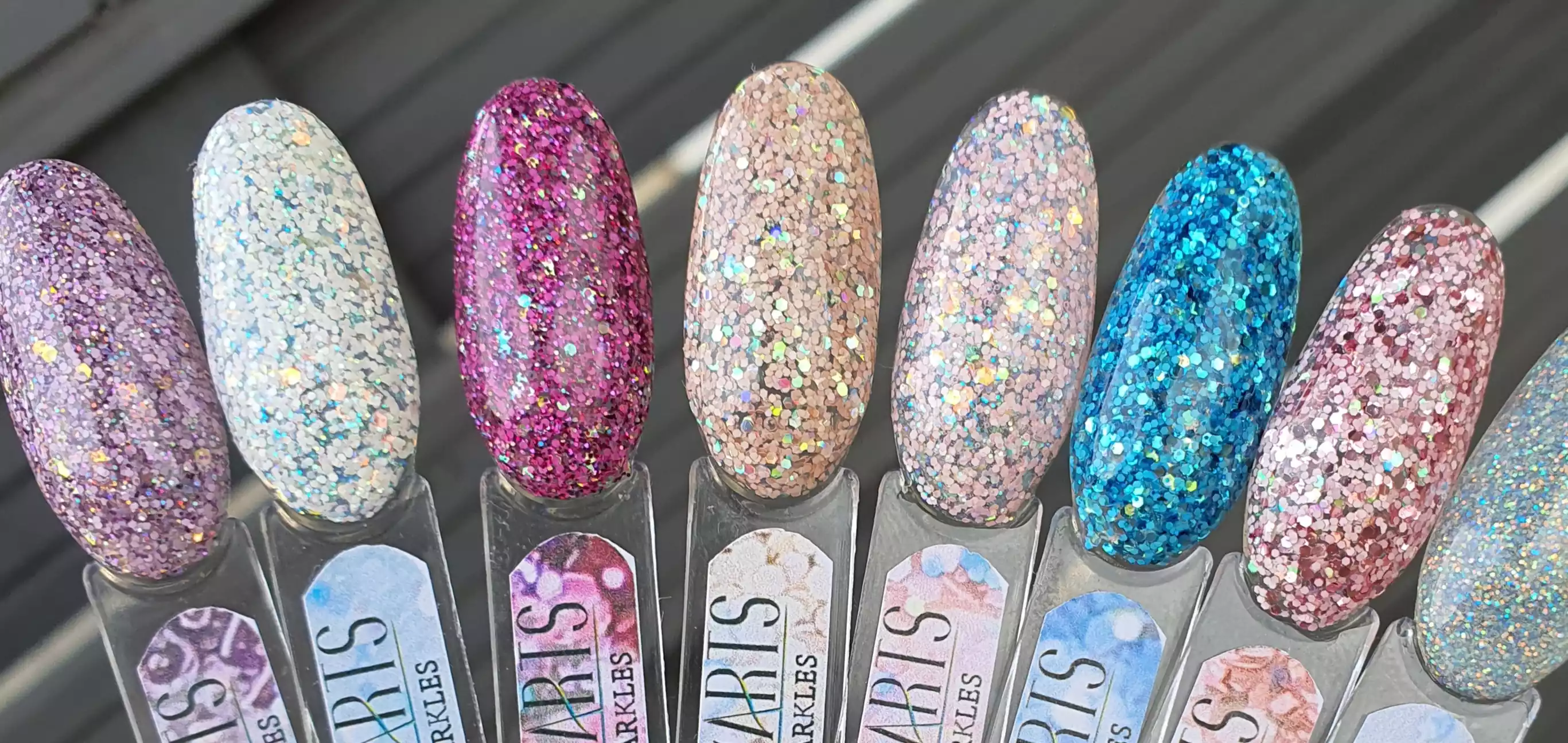 Venus Star glitter Set (Set of 6 Holographic Nail Glitter Mermaid Powd