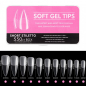 Preview: FTips PRO Soft Gel Fullcover Tips - Short Stiletto 550