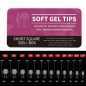 Preview: FTips PRO Soft Gel Fullcover Tips - Short Square 550