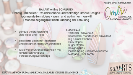 nailART online Schulung, Nageldesign Ausbildung