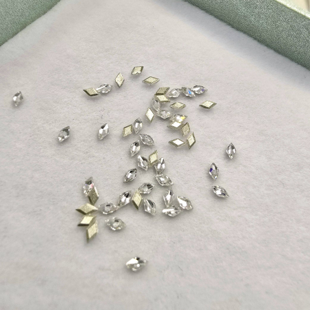 Mini Rhombus Rhinestones, 50pcs