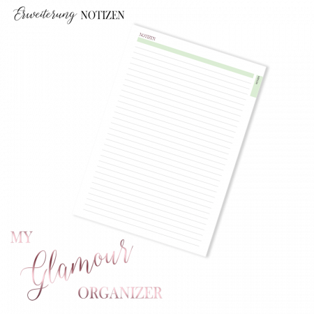 My Glamour ORGANIZER - Notizen