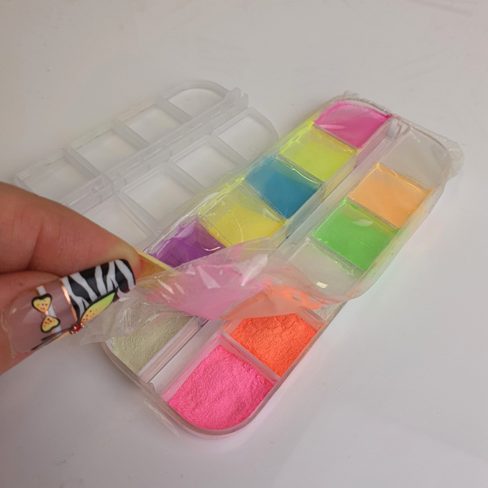 Glow Pigmente Mix Box, nachtleuchtend