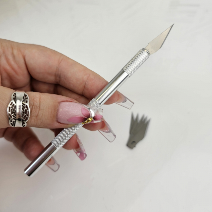 Nail Art Cutter with spare Blades
