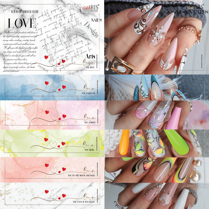 nailARTS Design Cards Photo Shooting Bild-Unterlagen Set